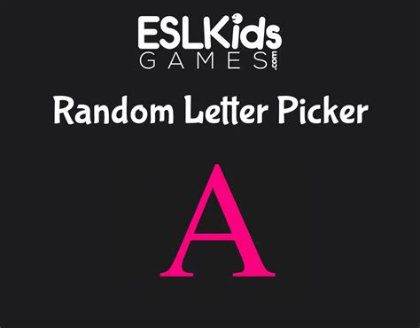 Letter picker .